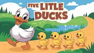 Five Little Ducks - Animated Musical Video for Kids - Fun Nursery Rhyme