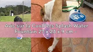 Avis sur la CoolPets Splash Water Fountain 27 x 23 x 9 cm - Fontaine à Boire pour Chien - Tuyau d'ar