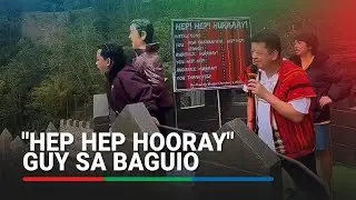 Turista pinagawan ng rebulto dahil sa viral 'cheer' sa parke sa Baguio | ABS-CBN News