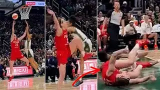 Caitlin Clark Scores on RISKY FAST BREAK, Hits Floor HARD, but Thankfully no Injury | Fever vs Storm