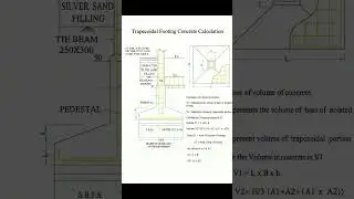 Trapezoidal Footing Concrete Volume Formula and Calculation | Basic Knowledge for Civil Engineering