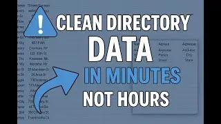 How to Clean Directory Data FAST 🚀 Directory Dynamics Tutorial | No Code + AI Tools