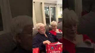 Opening Grandparent Christmas Gift!