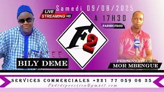 Bily DEME artiste Comédien à Saint-Louis sur le micro de fadidi production émission F2