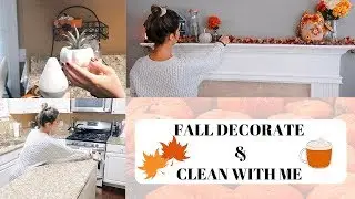 FALL DECORATE + CLEAN WITH ME!🍁2019