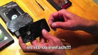 Einzigartiges iPhone 4/4S Back Cover! KEINE FOLIE! Erstelle Dein EIGENES Glass Backcover!