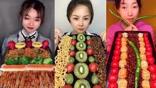 ASMR food eating show | Food challenge 004 ( ASMR Eating Show🍜,Fat Meat, Pork Fat🍜Noodles)🍜😊