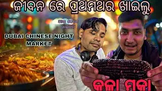 ଦୁବାଇ ର ଏକ ଭୟଙ୍କର ଖାଇବା ବଜାର || Dubai Night Market || Dubai odia vlog