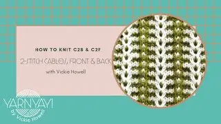 How to Knit 2 Stitch Cables (with or without a cable needle)
