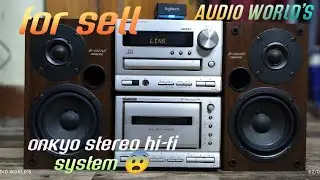 onkyo stereo mini hi-fi system sold out ☎️9213787547 audio world's hi-fi book shelf speakers