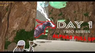 DEFENDING OUR CAVE FROM ALPHA TRIBE ON DAY 1 - Ark Trio Series Day 1-