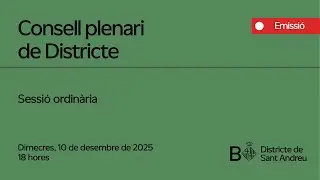 Consell Plenari Sant Andreu - Ordinari - 10/12/2025
