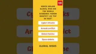 Which major global risk did the World Economic Forum identify as top in 2025?#gk #shorts