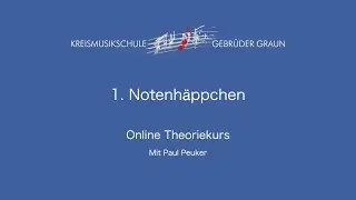 1. Folge des Theorie-Kurses der Kreismusikschule 