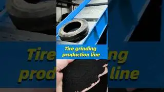 How Do Waste Tires Turn into Rubber Granules?The Production Line Revealed#tireshredder #tirecrusher