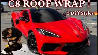 C8 corvette roof wrap * Custom wrapping my c8 stingray *