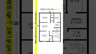 26 x 35 House Design/ #buildmyhome #houseplan #housedesign #housemap #home #trending