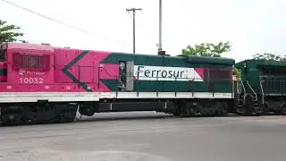 Ferrosur 4614, 4600, 10032, 4412 y 4413 m&aacute;quinas solas.