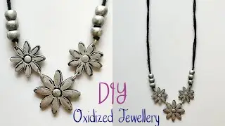 DIY Oxidized Jewellery Making Idea || Beautiful Clay Art || Jewellery Making With Clay