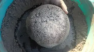 Gritty Concrete Shapes dry Water crumbling | ASMR Analmun