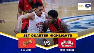 SAN MIGUEL vs. BRGY.GINEBRA | SEMIS GAME 4 | 1ST QUARTER HIGHLIGHTS | PBA SEASON 50 PHILIPPINE CUP