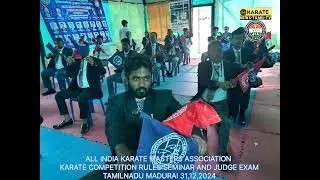 AIKMA karate Competition Rules Seminar And Judge Exam Madurai Tamilnadu