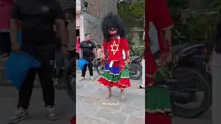 Dance of lakhe #jatra #demon #lakhe #newariculture #dhime #tradition #nepal #travelnepal #newa #baja