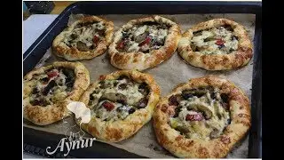 Pide Rezept mit Champignon und Käse I Türkische Klassiker
