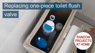 Project: Replacing one-piece toilet flush valve