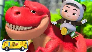 Dinosaur Song🦖 | T-Rex Goes ROAR ROAR | Animal Song For Kids | GoGoBus