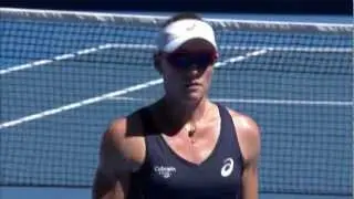 Sam Stosur Incredible Shank Serve - Australian Open 2013