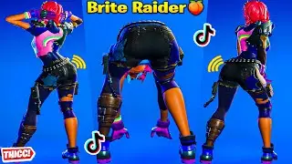 *New* Fortnite Brite Raider Skin Showcase Thicc 🍑😍 Top Tiktok Emotes & Dances 😘 Hottest C5S3 Outfit😜