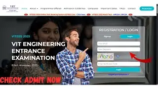 VITEEE Admit Check Now | Easy Way To Check | Check Now | Sarkarijobs
