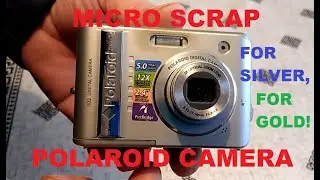 Polaroid camera micro scrap for gold and silver!