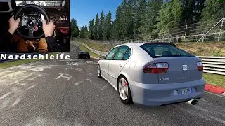 Assetto Corsa Nordschleife Seat Leon 2003 Cupra R Steering Wheel Manual with clutch  1st person view