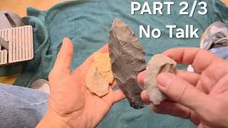 2216 - Part 2/3 - Reworking the Crud #flintknapping 