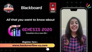 Genesis 2020 | Chandigarh University's Freshmen competition | Hackoverflow Technical Society