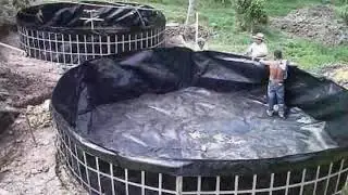 como instalar geomembrana en tanques para peces