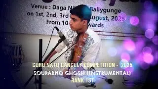 Souparno Ghosh II Rank 1st in Instrumental Category ll