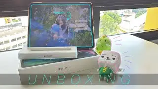 [chill quarantine unboxing] ✨📦ipad pro 2020 12.9”+🍎apple pencil 2 || tempered glass application~
