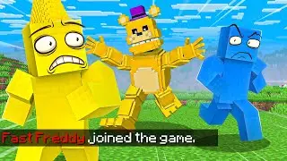 FAST FREDBEAR JOINED OUR MINECRAFT WORLD..