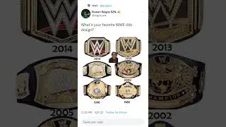 My Top Three Favorite WWE Title Designs
