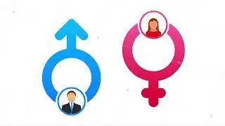 Men and women symbol. Gender icon. stock illustration.