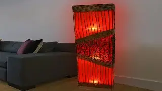 Bamboo Rattan Thai Style Floor Lamp #HANDMADE
