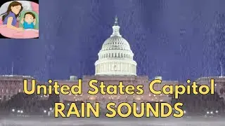 Heavy Rain Sounds for Sleeping | Rain Sound at United States Capitol