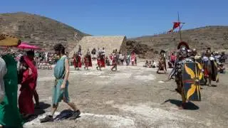 Desfile final en Bilbilis Renascentis 2017