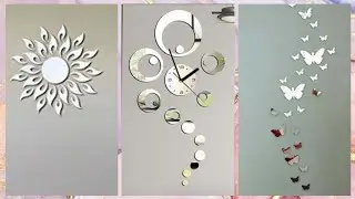 Most Fabulous Wall Mirror Stickers Design For Living Room Walls - Home Decor