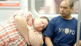 Falling Asleep on Strangers Prank in New York City
