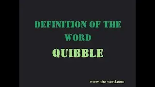 Definition of the word 