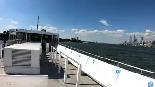 Manhattan to NJ Ferry, Hoboken Terminal, Downtown Hoboken, Jersey City Skyline from the Hudson River